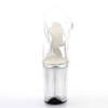 Pleaser - FLAMINGO808MMG Sandale à bride à la cheville, Pole dance chaussures - Chaussures de pole dance - Blanc Product image